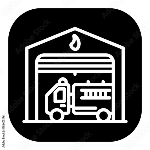 Fire Station Vector Icons