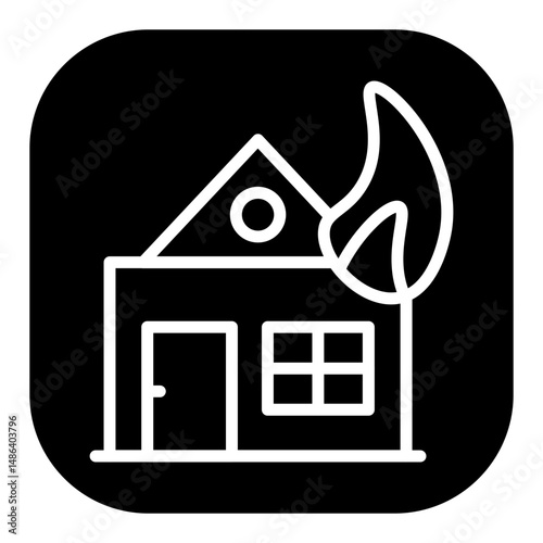 House Fire Vector Icons