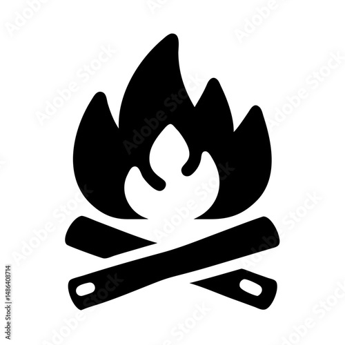 Campfire bonfire fire wood flame camping outdoor heat burn blaze warm light ignite travel adventure