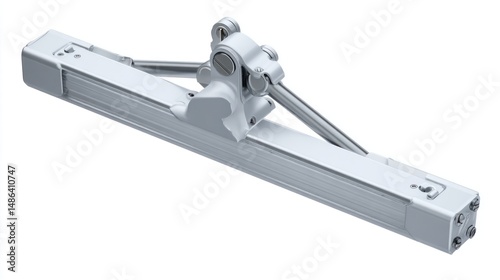 Linear actuator with linkage mechanism.  Precise, high-performance motion system
