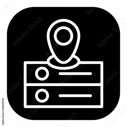 Server Location Vector Icons