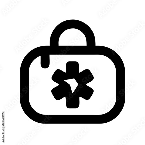 Medical first aid kit healthcare emergency doctor hospital medicine bag health care medic cross symbol aid