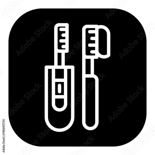 Tooth Brushes Vector Icons
