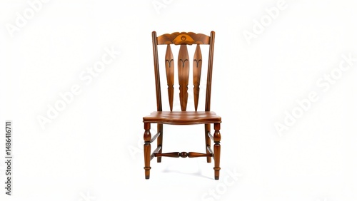 Elegant wooden chair with detailed craftsmanship and classic design