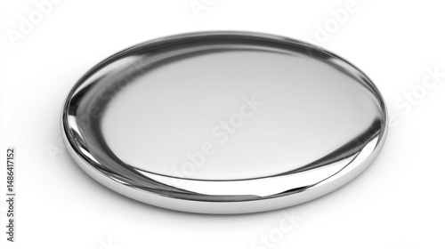 Shiny metallic disc