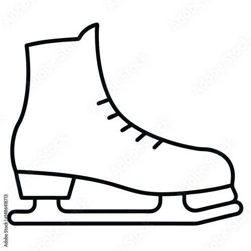 ice skates on white background
