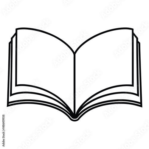 open book vector illustration