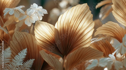 Golden foliage and delicate flowers