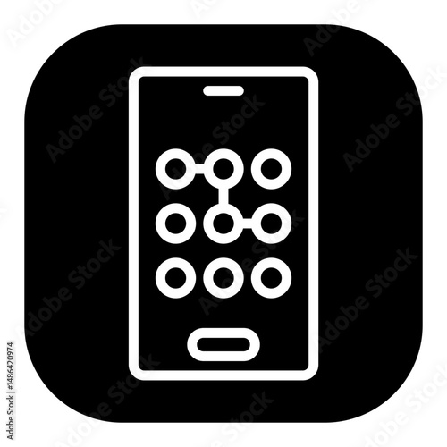 Mobile Pattern Lock Vector Icons