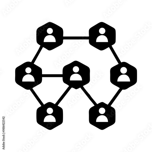 Social network diagram connection networking people community collaboration teamwork structure