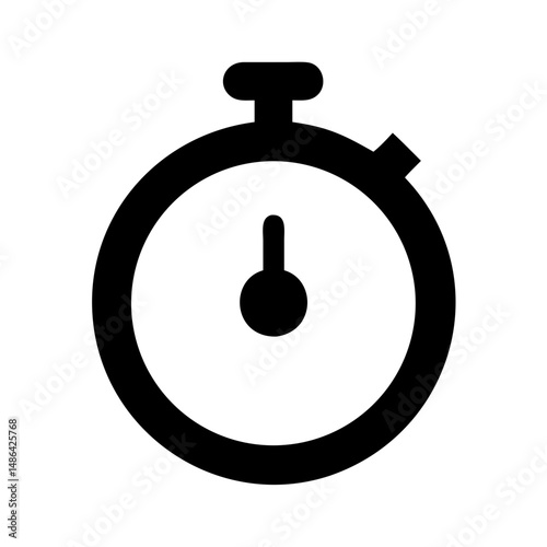 Stopwatch icon vector illustration time clock timer symbol countdown isolated design element graphic