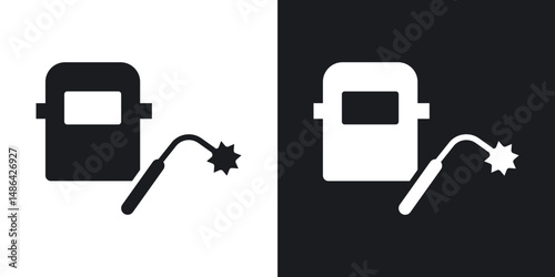 Welding icons. flat style design.