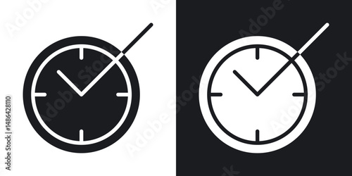 Save time icons. flat style design.