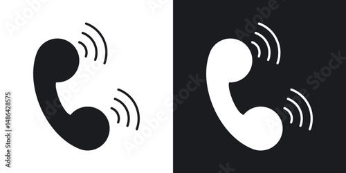Phone icons. flat style design.