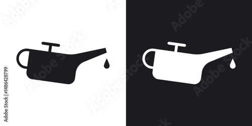 Oil can icons. flat style design.