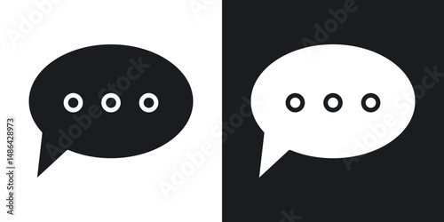 Message icons. flat style design.