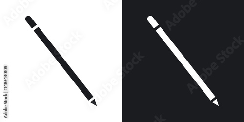 Eyeliner icons. flat style design.