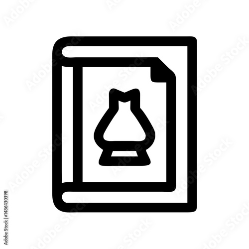 Book with genie lamp illustration vector graphic design for magic story and fairy tale concept