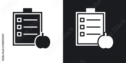 Diet plan icons. flat style design.