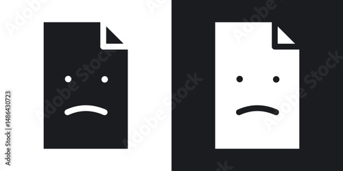 Corrupted file icons. flat style design.
