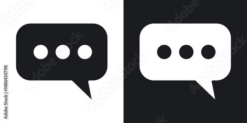 Comment icons. flat style design.