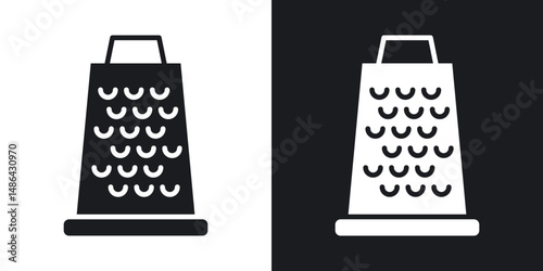 Cheese grater icons. flat style design.