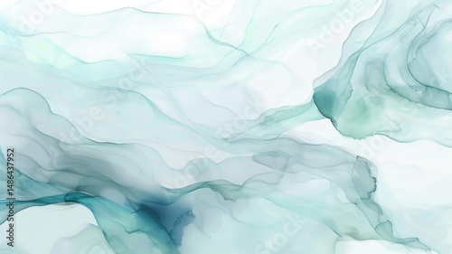 Wallpaper Mural Elegant abstract watercolor art with fluid organic shapes for creative design Torontodigital.ca