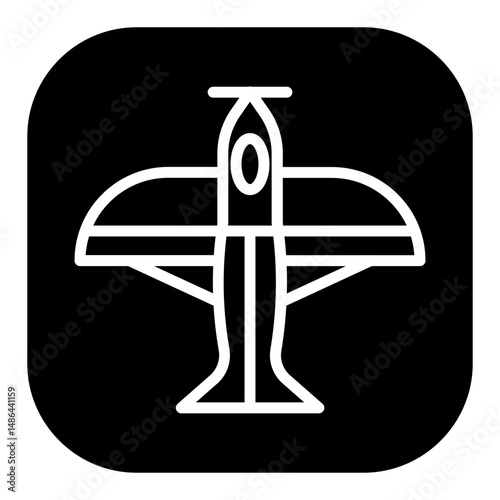 Monoplane Vector Icons