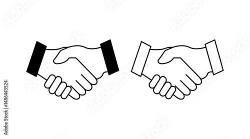 Business handshake. Friendly handshake. Creating and teamwork.