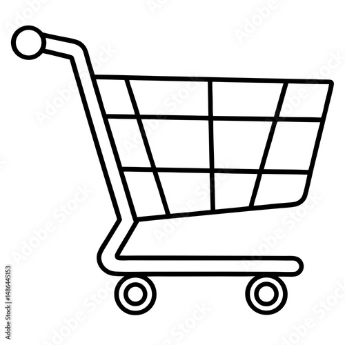 Outline of a shopping cart for e-commerce and retail applications