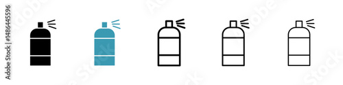 Spray can icon. Thin lines isolated