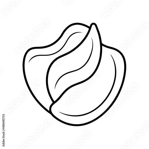 Lays Potato Chips Outline Vector Art
