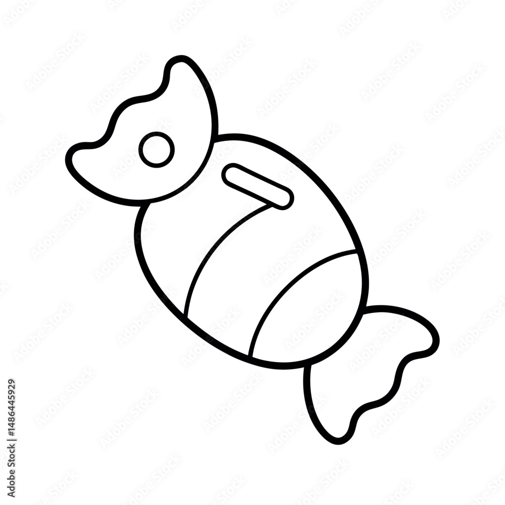Obraz premium Haribo Candy Outline Line Art Vector