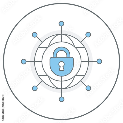 Secure Connection icon, Fortifying the Web Building a Secure Connection Every Time, Encrypted and Protected The Power of a Secure Connection, vector