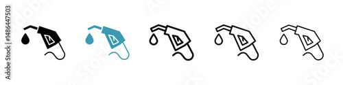 Fuel icon. Thin lines isolated