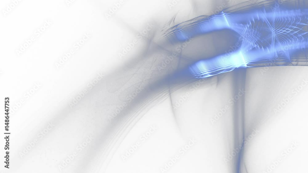 Leuchtende Linien, blaue Datenströme und moderne Netzwerke für innovative Designprojekte, digitale Visionen - Abstrakter Technologie-Hintergrund
