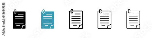 Assignment icon. Thin lines isolated
