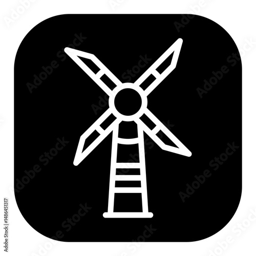 Windmill Vector Icons