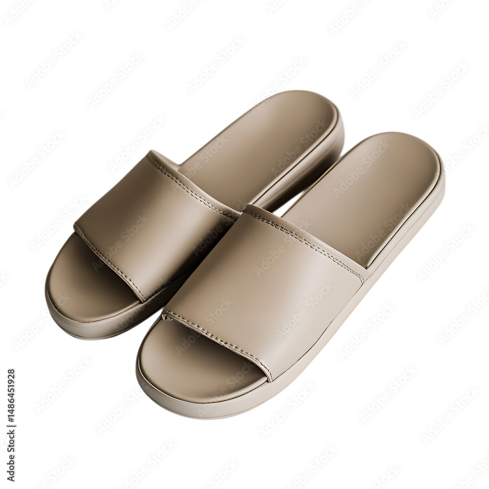 Minimalist Slip On Sandals with a Sleek Modern Desi Isolated on Transparent Background Minimalist Slip On Sandals with a Sleek Modern Desi Isolated on Transparent Background