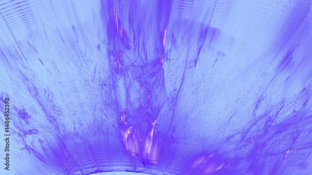 Leuchtende Linien, violette Datenströme und moderne Netzwerke für innovative Designprojekte, digitale Visionen - Abstrakter Technologie-Hintergrund
