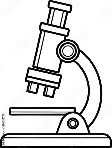 Microscope Silhouette SVG | Science Lab Equipment Clipart for Cricut & Silhouette