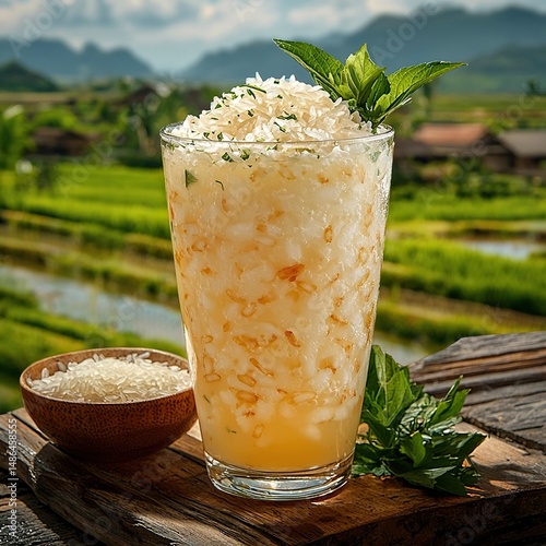 nam khao mao rice beverage thai drink
