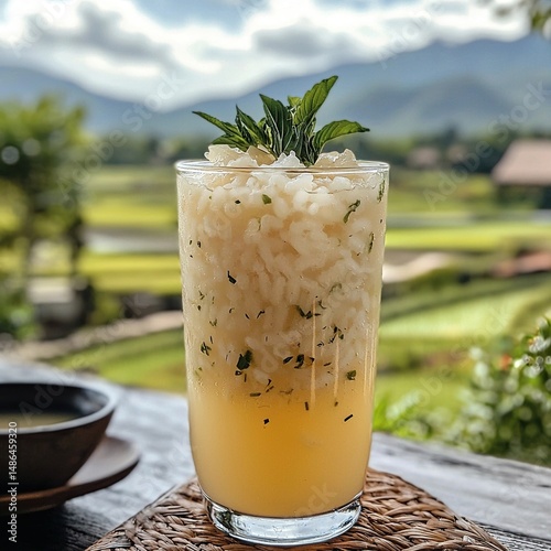 nam khao mao rice beverage thai drink