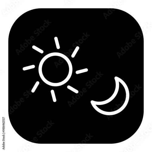 Day and Night Vector Icons