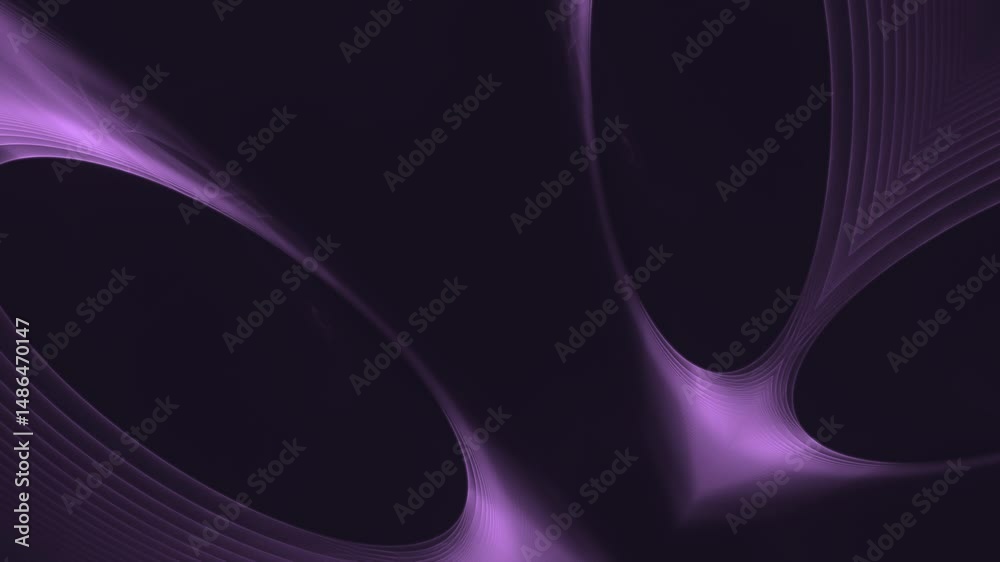 Leuchtende Linien, violette Datenströme und moderne Netzwerke für innovative Designprojekte, digitale Visionen - Abstrakter Technologie-Hintergrund
