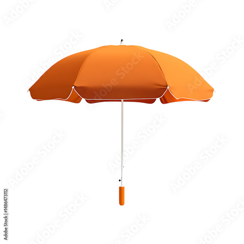Ultra Portable Beach Umbrella with a Modern Collaps Isolated on Transparent Background