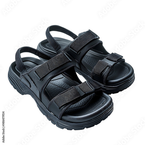 High Performance Water Resistant Sandals with Quick Isolated on Transparent Background