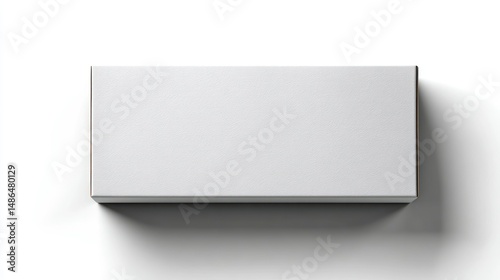 Wallpaper Mural Minimalist White Box on Clean Background  Blank Packaging for Product Design Mockup Template Torontodigital.ca