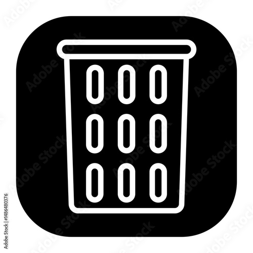 Laundry Basket Vector Icons