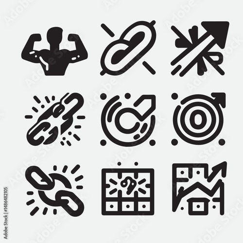  competitor analysis KPI business idea time anagement innovation strategy leadership business model startup strategy brainstorming quarterly planning executive scalable business investor Icon Set